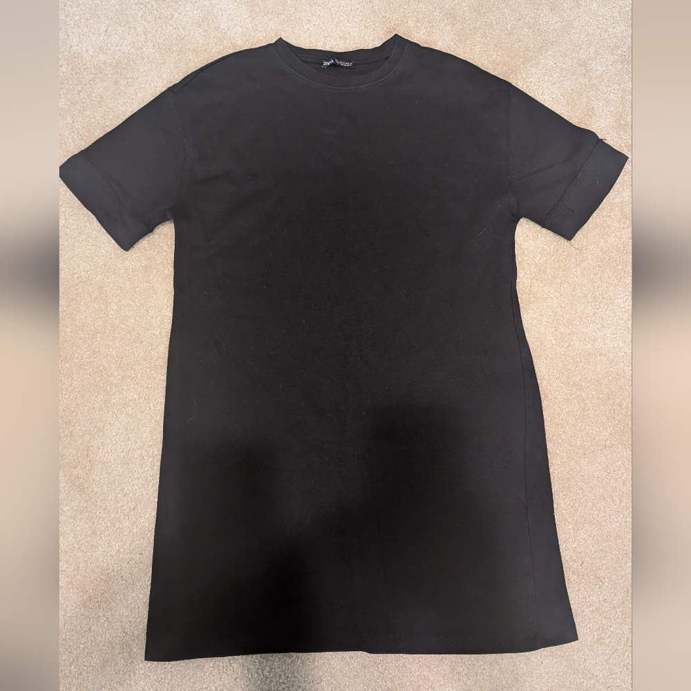 Zara Black T-shirt Dress